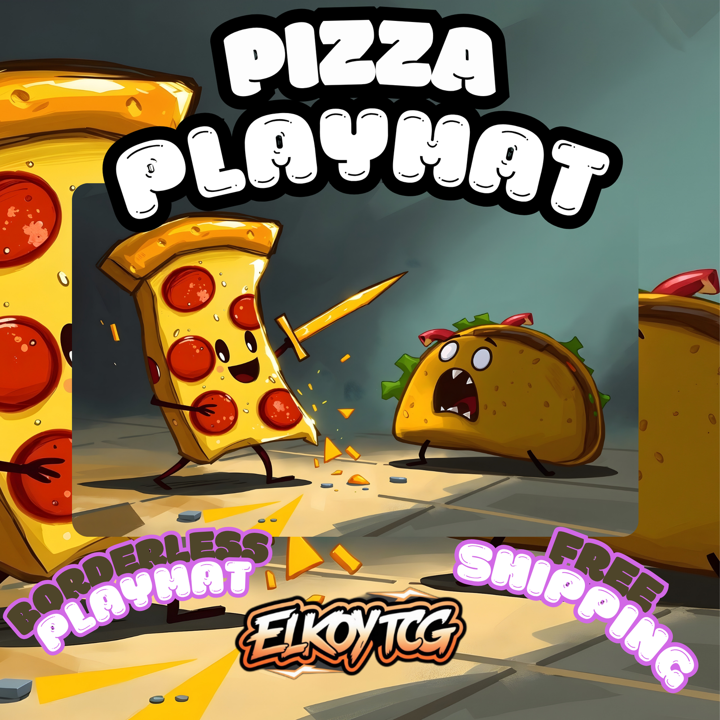 🍕 Pizza vs Taco Playmat